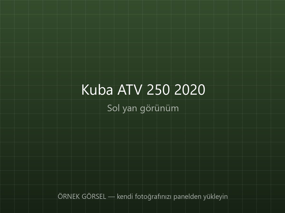 Kuba ATV 250 2020 — 3.100 km, Arazi Kullanımı